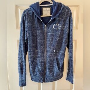 Penn State Colosseum Navy Zip-Up Hoodie with Logo